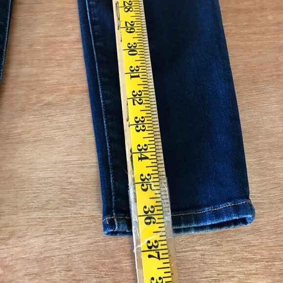 Frame Le High Skinny Jeans Women 28 Blue Mid Rise Dark Wash Stretch Preppy 16436 - Picture 7 of 14